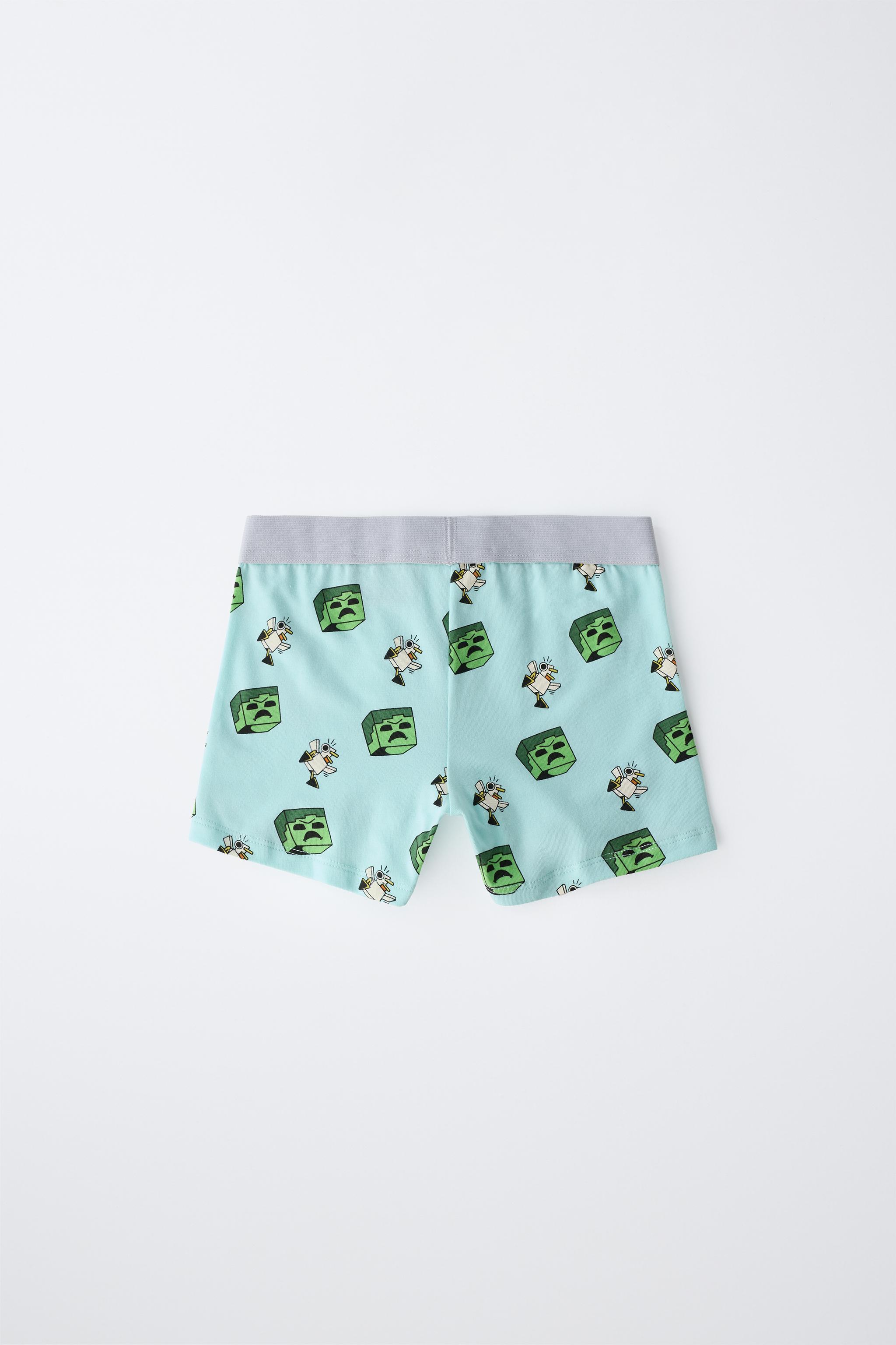 6-14 YEARS/ TWO-PACK OF MINECRAFT © MOJANG AB BOXERS